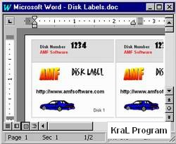 3.5 Inch Disk Label Creator for Word