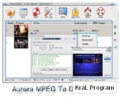 Aurora MPEG To DVD Burner