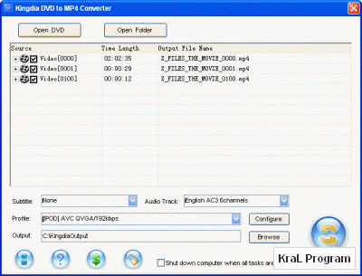 Kingdia DVD to PSP Converter 1.5