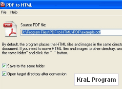 PDF to HTML Converter 1.0