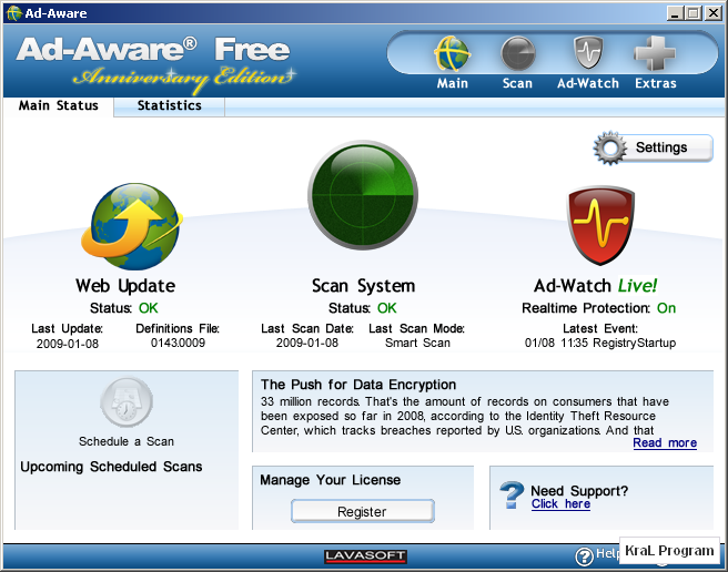 Lavasoft Ad-Aware 2007 Professional Edition 7.0.1.3 NEU