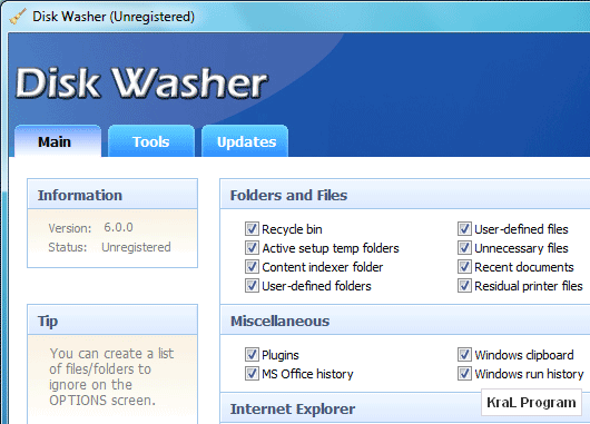 Disk Washer 6.0.0 Harddisk Temizleme Programi