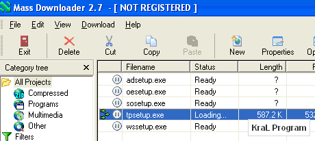 Mass Downloader 3.7 SR1 Dosya indirme