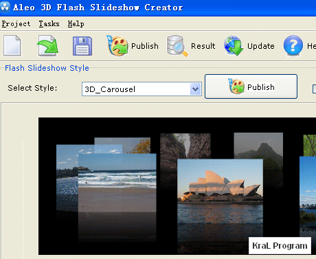 Aleo 3D Flash Slideshow Creator 1.4