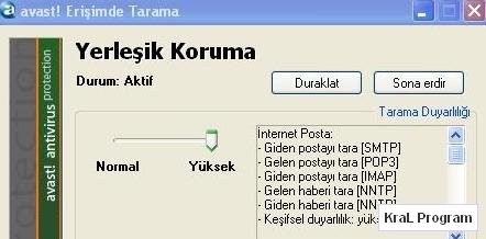 Avast Antivirus programi 4.8.1351 Turkce