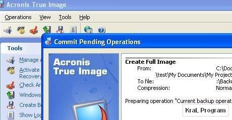 Acronis True Image 13 Yedekleme Programi