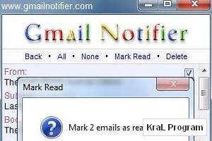 Gmail Notifier 1.0.0.60 Gmail kontrol programi