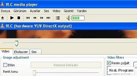 VLC VideoLAN 1.0.2 Video izleme programi