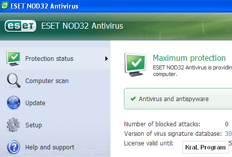 NOD32 AntiVirus 4.0.468 Antivirus programi