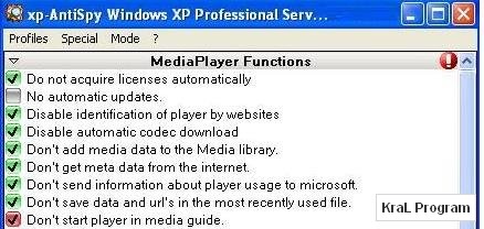 XP-Antispy 3.97-4 Windows ayarlama programi