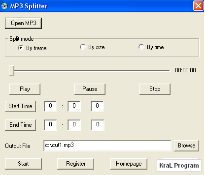 MP3 Splitter 3.0 Mp3 kesen program