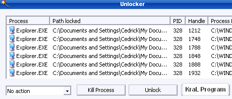 Unlocker 1.8.8 ile Silinmeyen dosyalari silme