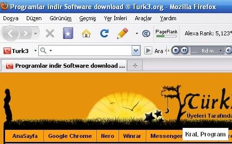 Firefox 3.5.4 Turkce internet browser