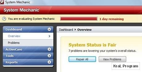 System Mechanic 9.05.2 Bilgisayar hizlandirici