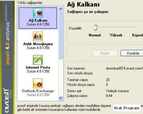 Avast Home Edition 4.8.1367 Turkce antivirus programi