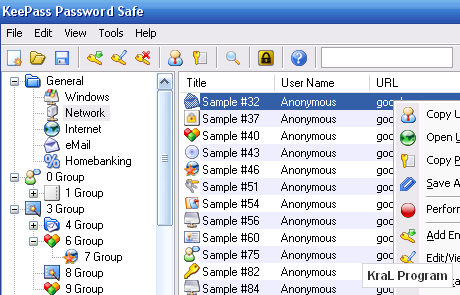 Password Safe 3.20 Sifre saklayici