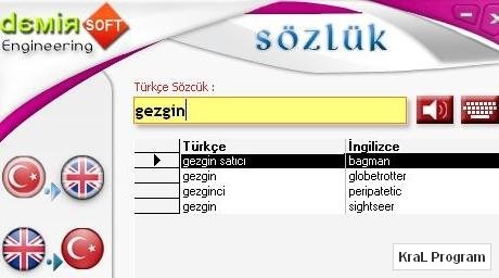 Turkce ingilizce sozluk - DemirSoft 2010