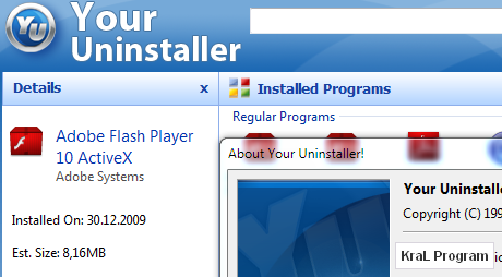 Your Uninstaller 7.0.2010.12 Program kaldirma programi