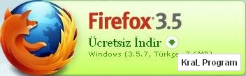 Mozilla FireFox 3.5.7 Turkce internet tarayici