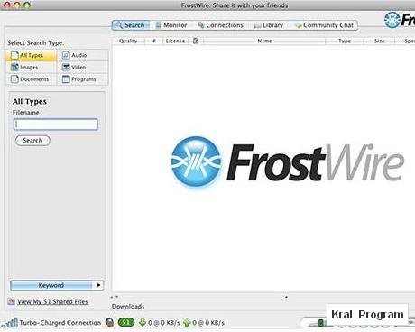 FrostWire 4.18.6 Dosya paylasim programi