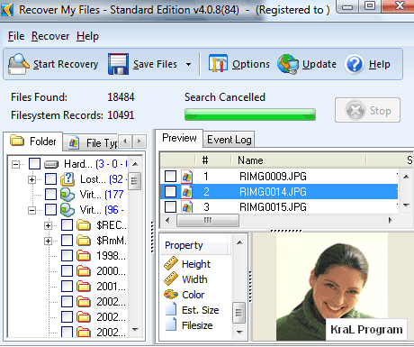 Recover My Files 4.5.2.608 Veri kurtarma programi