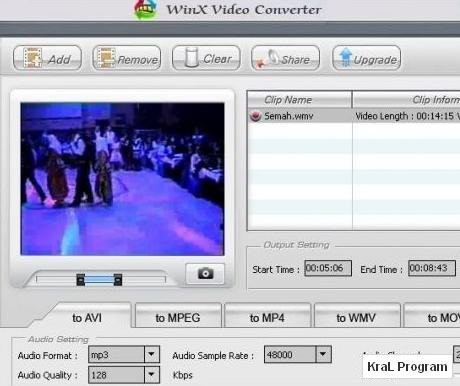 WinX Video Converter 4.4.5 Ucretsiz video donusturucu