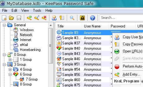 KeePass Password Safe 2.10 Sifre saklayici