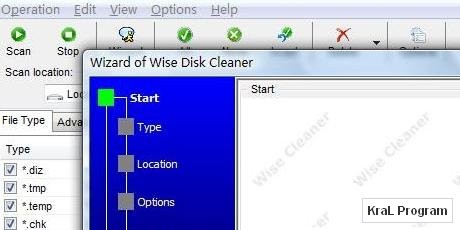 Wise Disk Cleaner 5.2 Disk temizleme programi