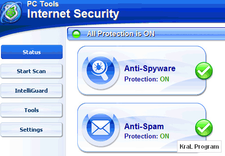 PC Tools Internet Security 2010 7.0.0.545 Güvenlik yazılımı