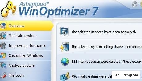 Ashampoo WinOptimizer 7 Windows optimizasyon aracı