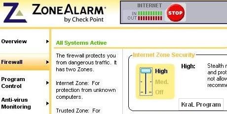 ZoneAlarm Free 9.2.044 İnternet güvenlik duvarı