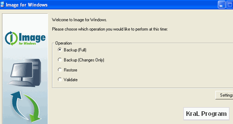 Image for Windows 2.58 Bilgisayar yedekleme programı
