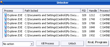 Unlocker 1.9 Silinmeyen dosyaları silme programı