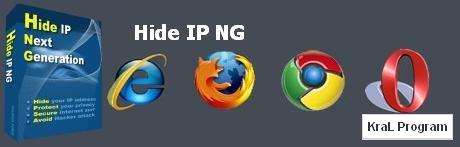 Hide IP NG 1.56 ip numarası değiştirme programı