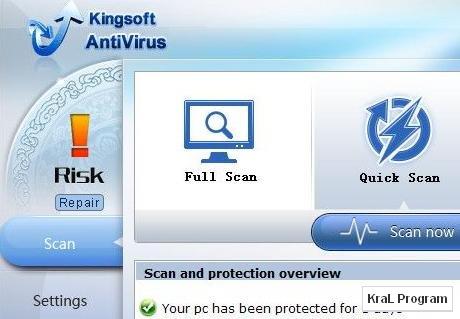 Kingsoft Free Antivirus programı