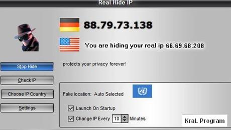 Real Hide IP 3.6.5.2 İp adresi gizleyici