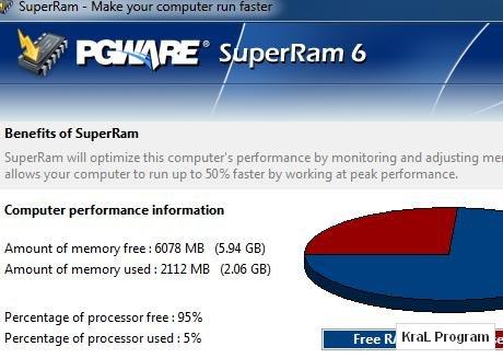 SuperRam 6.7.19.2010 Bilgisayar hızlandırıcı