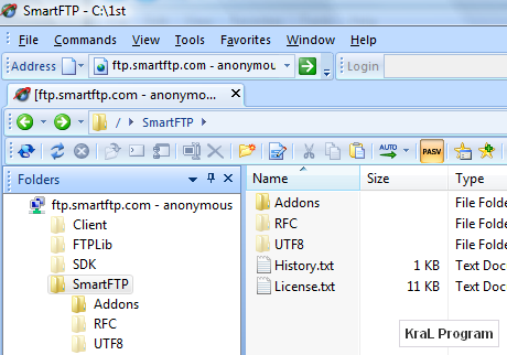 SmartFTP 4.0.1128 Ftp dosya transfer yazılımı