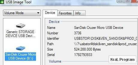USB Image Tool 1.57 Disk yedekleme programı