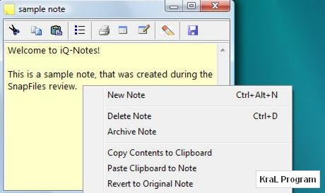 iQ-Notes 4.04 not hatırlatma programı