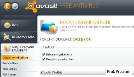Avast Antivirus 5.1 Ücretsiz antivirüs programı