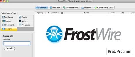Frostwire 4.21.1 Dosya paylaşım programı